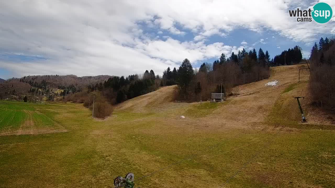 Webcam Smučišče Senožeta – Skigebiet in Srednja Vas bei Bohinj