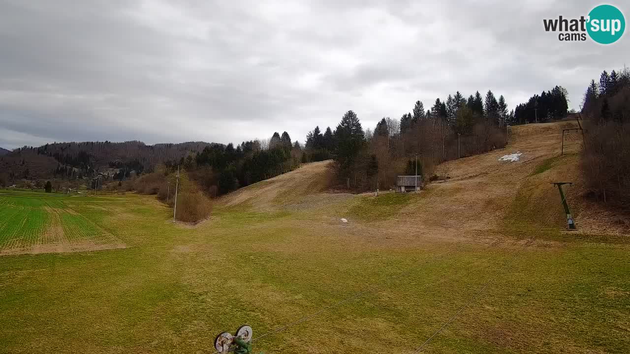 Webcam Smučišče Senožeta – Skigebiet in Srednja Vas bei Bohinj