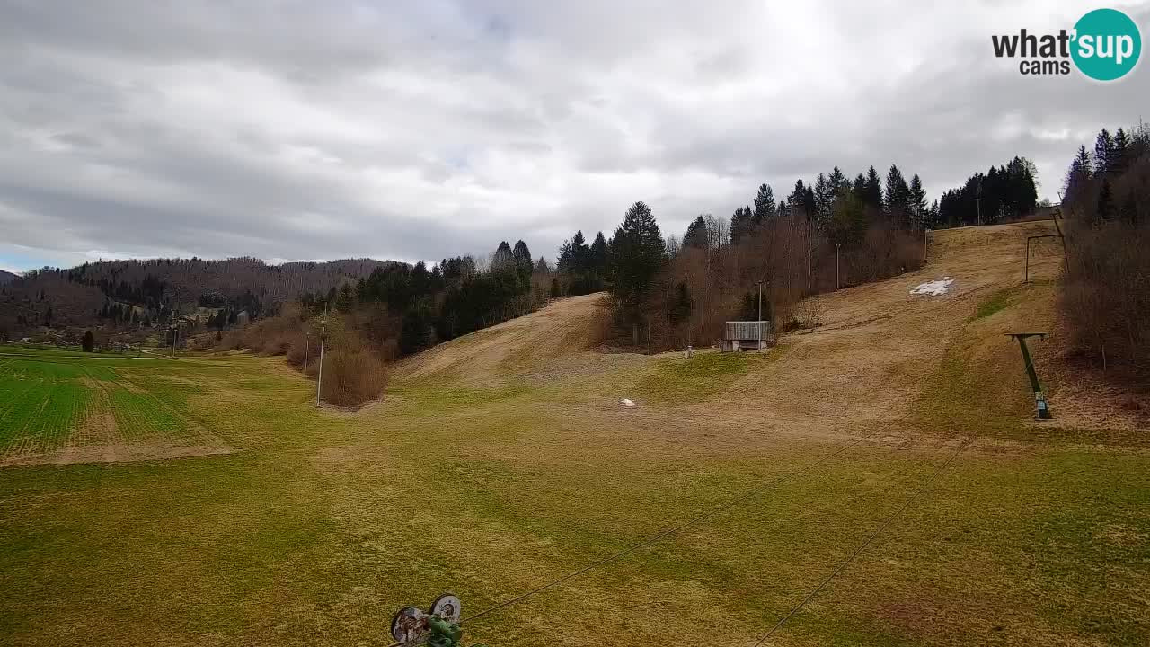 Webcam Smučišče Senožeta – Skigebiet in Srednja Vas bei Bohinj