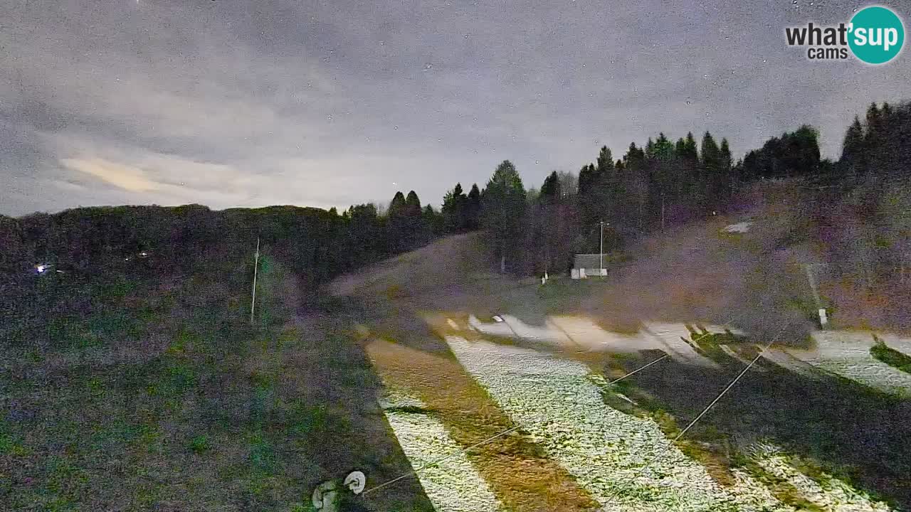 Webcam Smučišče Senožeta – Skigebiet in Srednja Vas bei Bohinj