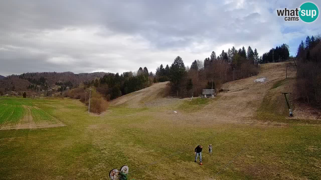 Cámara web Smučišče Senožeta – Estación de esquí en Srednja Vas cerca de Bohinj