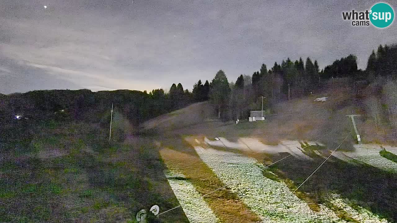 Webcam Smučišče Senožeta – Skigebiet in Srednja Vas bei Bohinj