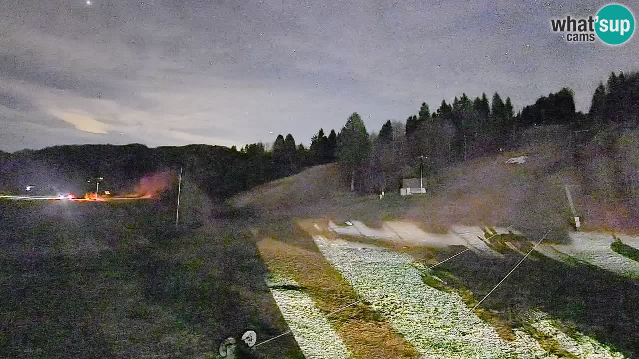 Webcam Smučišče Senožeta – Skigebiet in Srednja Vas bei Bohinj