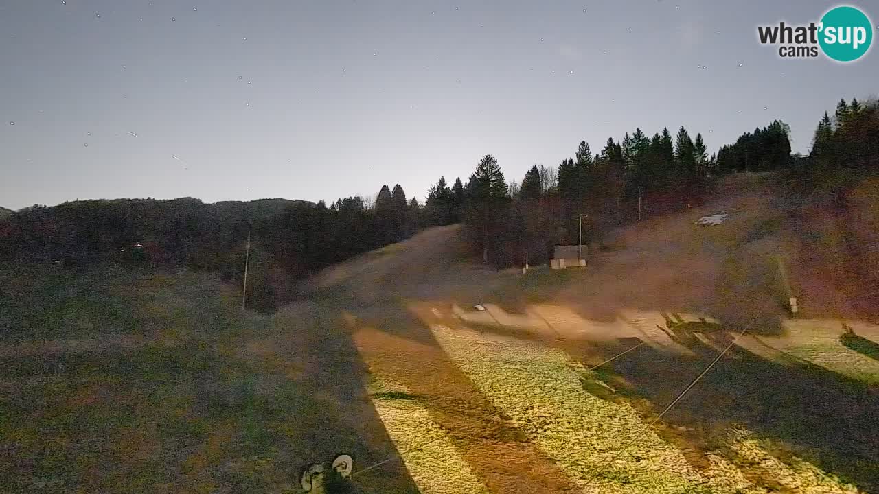 Webcam Smučišče Senožeta – Skigebiet in Srednja Vas bei Bohinj