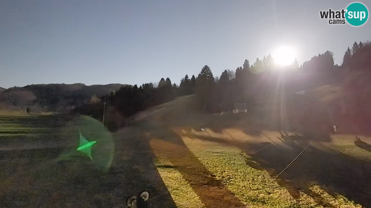 Cámara web Smučišče Senožeta – Estación de esquí en Srednja Vas cerca de Bohinj