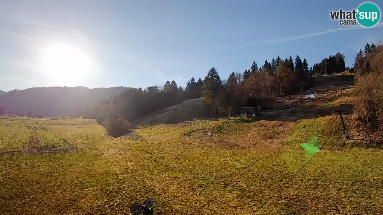 Cámara web Smučišče Senožeta – Estación de esquí en Srednja Vas cerca de Bohinj