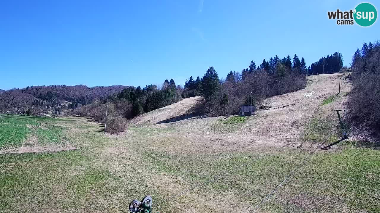 Webcam Smučišče Senožeta – Skigebiet in Srednja Vas bei Bohinj
