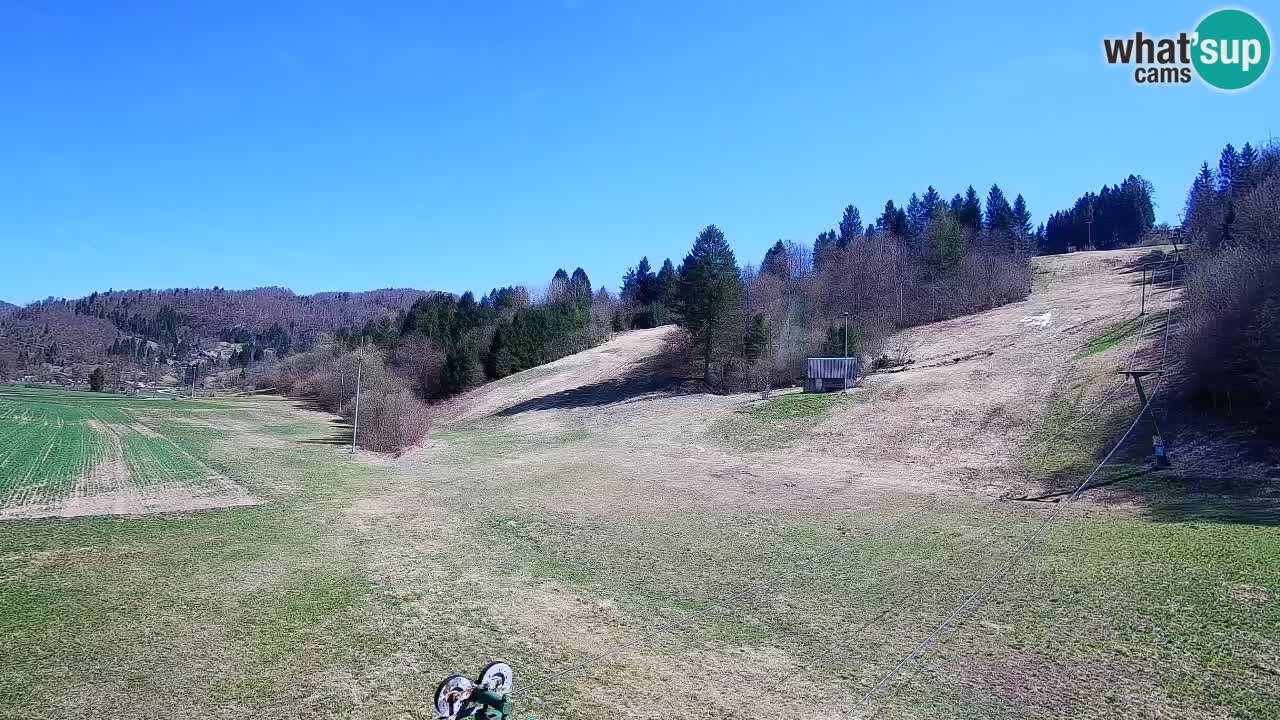 Webcam Smučišče Senožeta – Skigebiet in Srednja Vas bei Bohinj