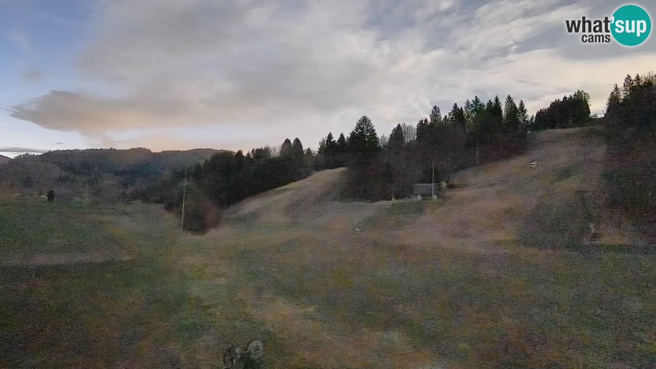 Webcam Smučišče Senožeta – Skigebiet in Srednja Vas bei Bohinj