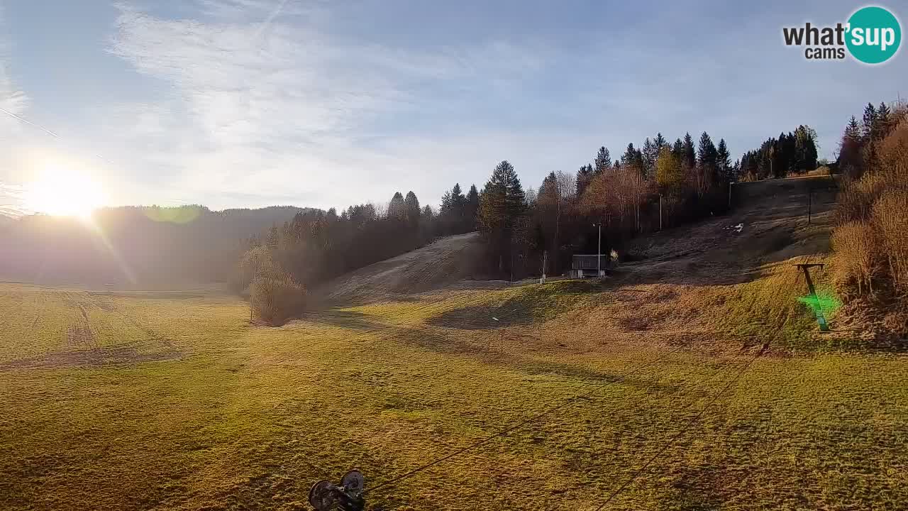 Webcam Smučišče Senožeta – Station de ski à Srednja Vas près de Bohinj