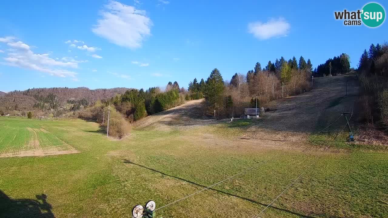 Webcam Smučišče Senožeta – Skigebiet in Srednja Vas bei Bohinj