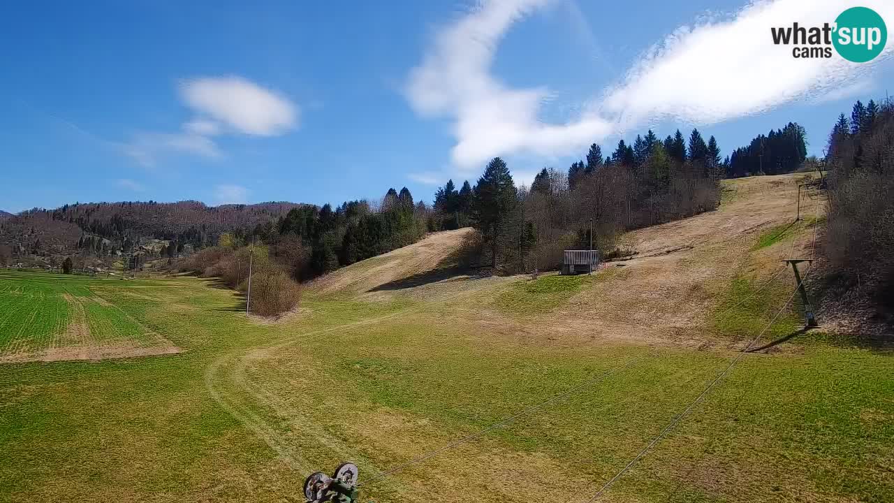 Webcam Smučišče Senožeta – Skigebiet in Srednja Vas bei Bohinj