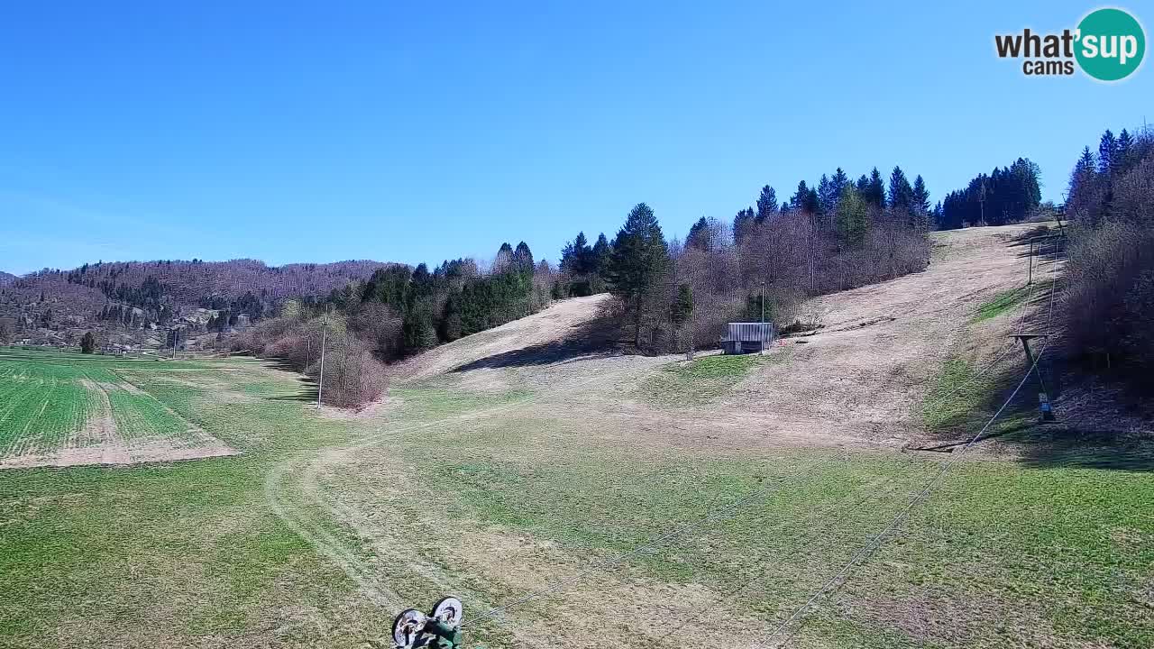 Webcam Smučišče Senožeta – Skigebiet in Srednja Vas bei Bohinj