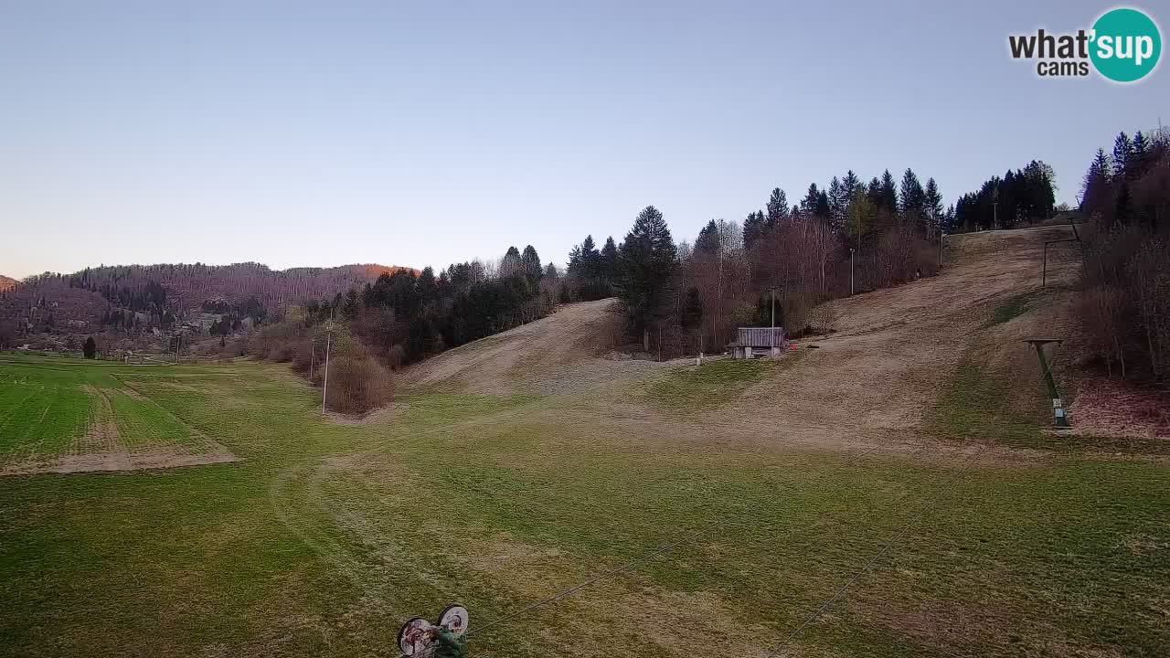 Cámara web Smučišče Senožeta – Estación de esquí en Srednja Vas cerca de Bohinj
