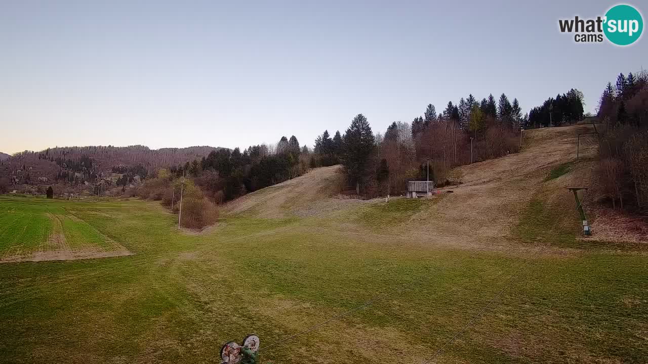 Webcam Smučišče Senožeta – Skigebiet in Srednja Vas bei Bohinj