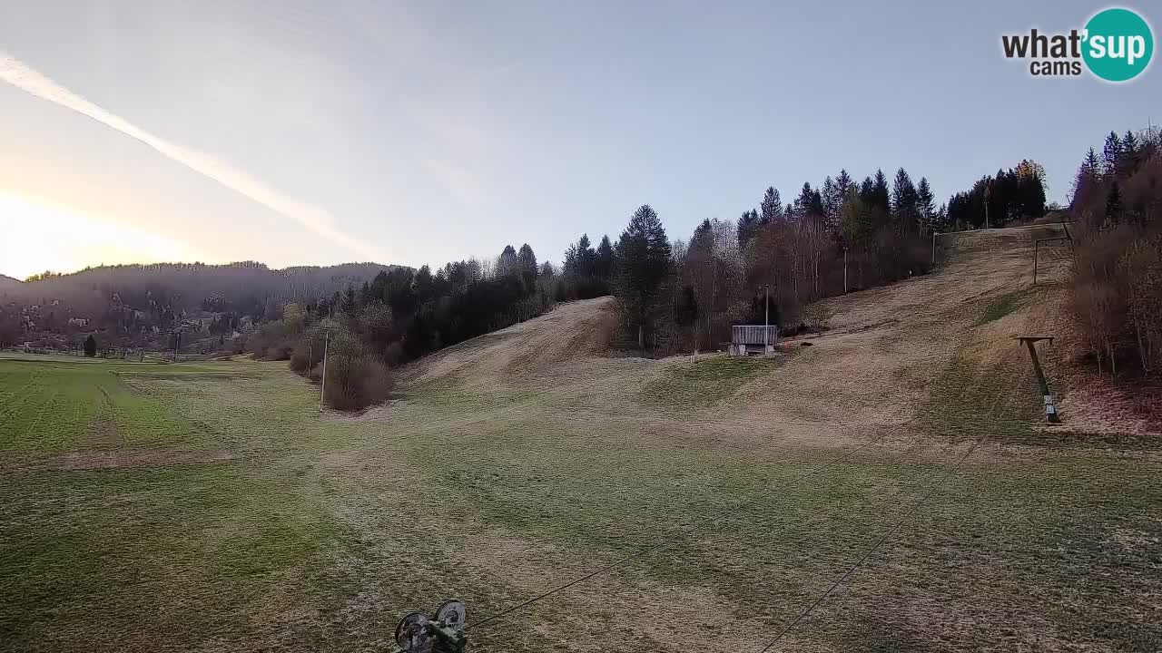 Cámara web Smučišče Senožeta – Estación de esquí en Srednja Vas cerca de Bohinj