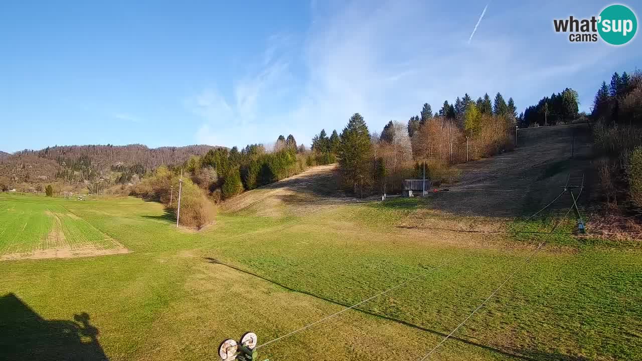 Webcam Smučišče Senožeta – Skigebiet in Srednja Vas bei Bohinj