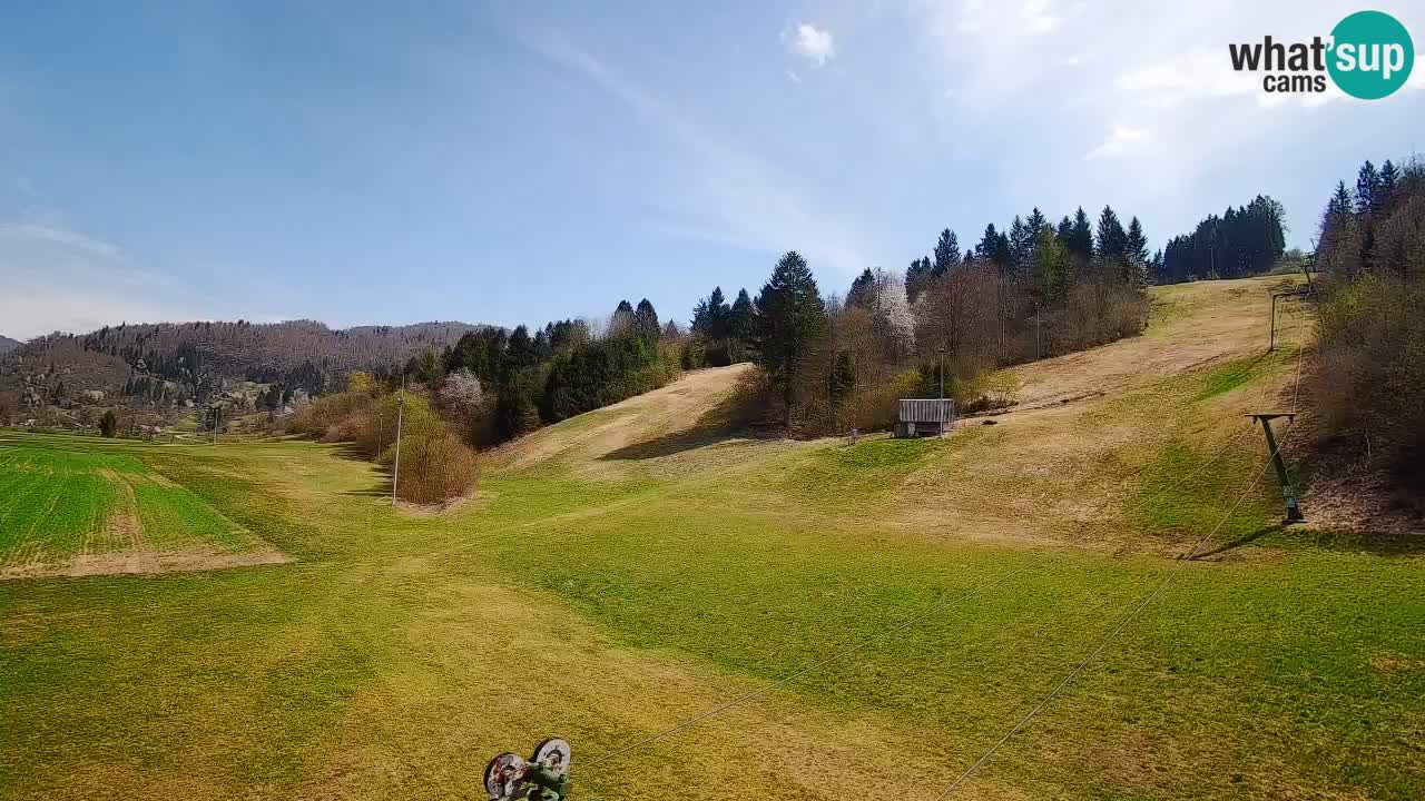 Webcam Smučišče Senožeta – Skigebiet in Srednja Vas bei Bohinj