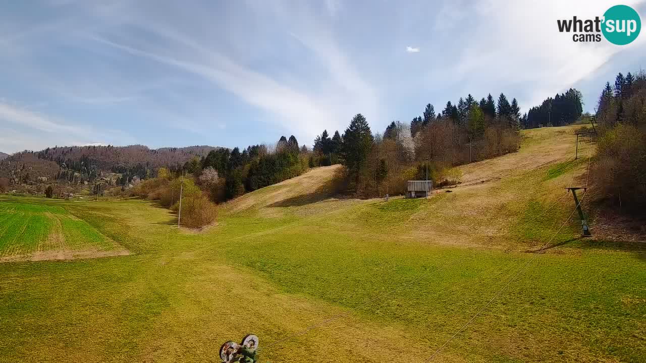 Cámara web Smučišče Senožeta – Estación de esquí en Srednja Vas cerca de Bohinj