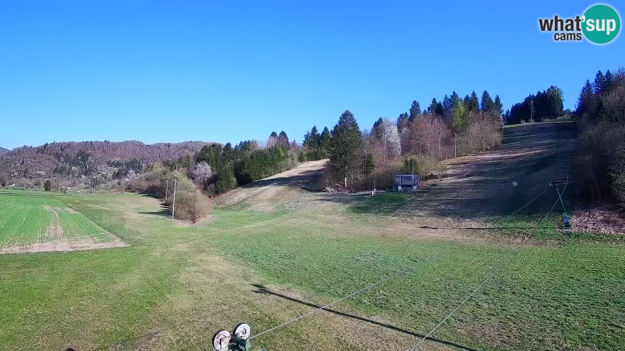 Webcam Smučišče Senožeta – Skigebiet in Srednja Vas bei Bohinj