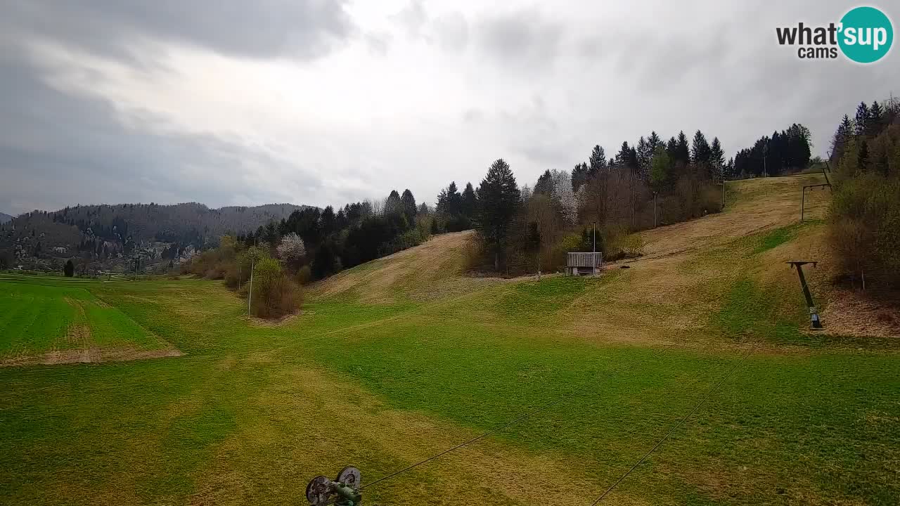 Cámara web Smučišče Senožeta – Estación de esquí en Srednja Vas cerca de Bohinj