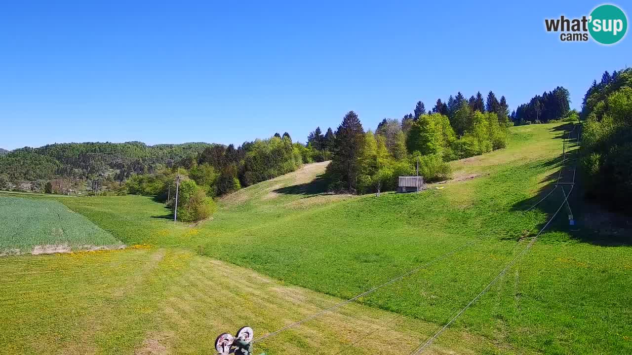 Cámara web Smučišče Senožeta – Estación de esquí en Srednja Vas cerca de Bohinj