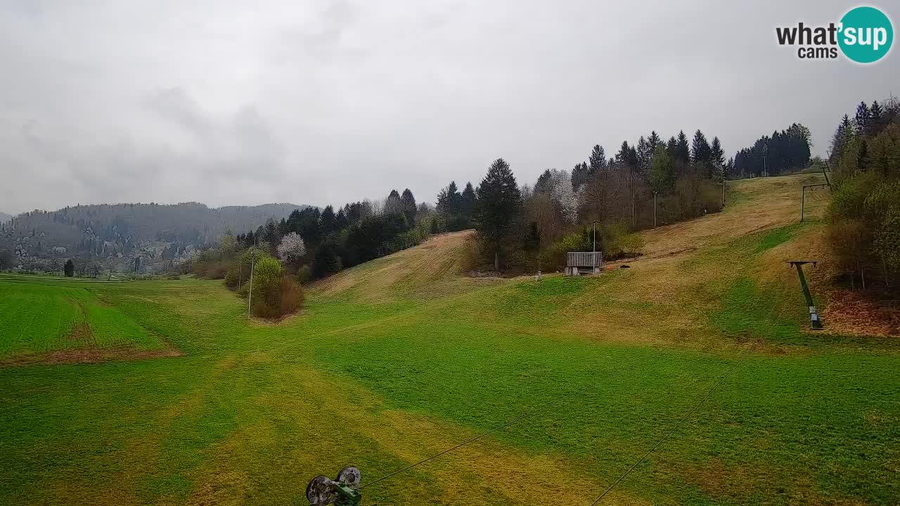 Webcam Smučišče Senožeta – Skigebiet in Srednja Vas bei Bohinj
