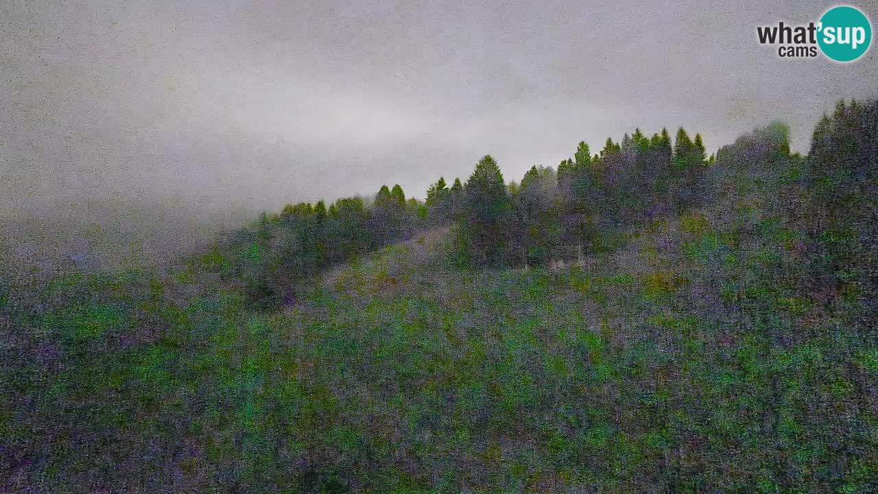 Webcam Smučišče Senožeta – Skigebiet in Srednja Vas bei Bohinj