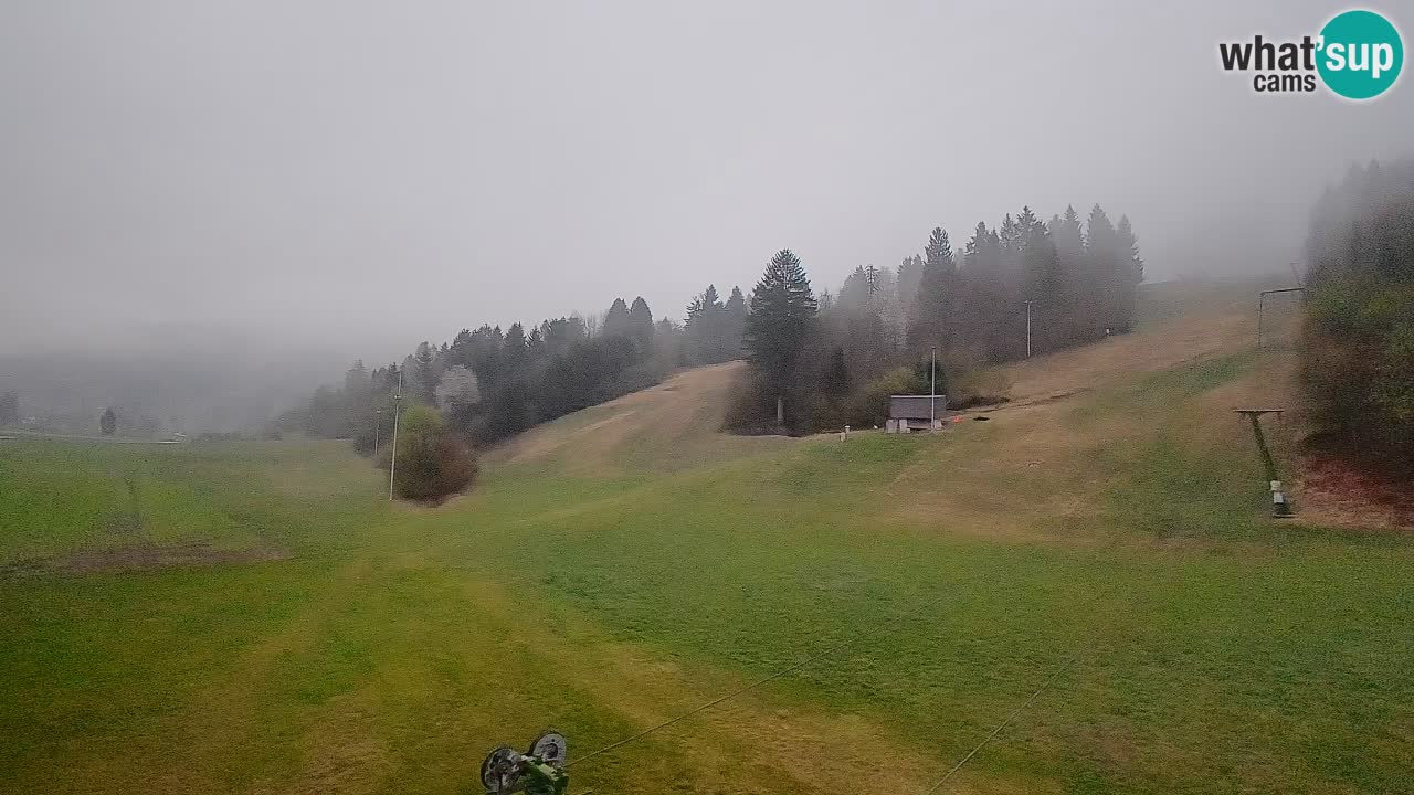 Webcam Smučišče Senožeta – Skigebiet in Srednja Vas bei Bohinj