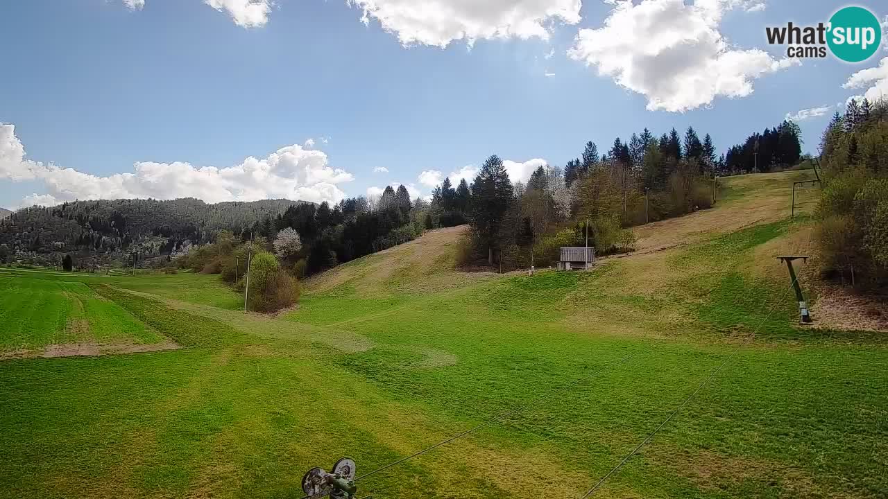 Webcam Smučišče Senožeta – Skigebiet in Srednja Vas bei Bohinj