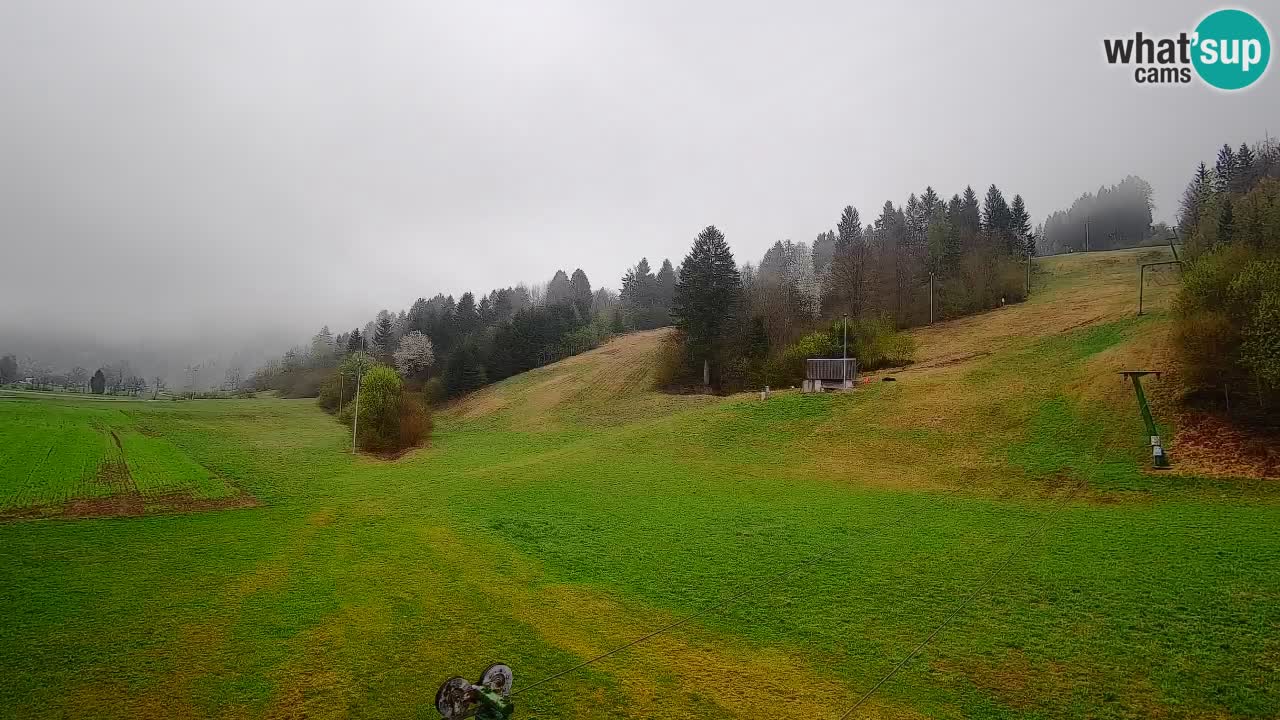 Webcam Smučišče Senožeta – Skigebiet in Srednja Vas bei Bohinj