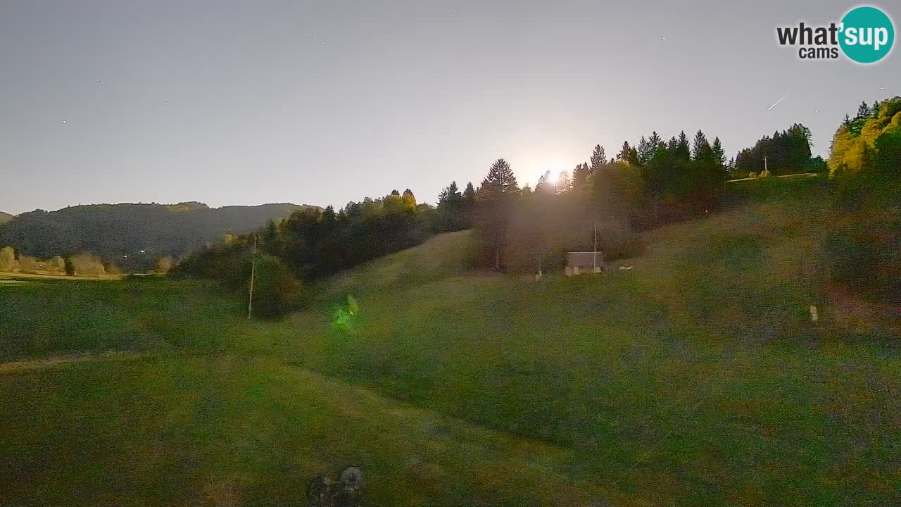 Webcam Smučišče Senožeta – Station de ski à Srednja Vas près de Bohinj