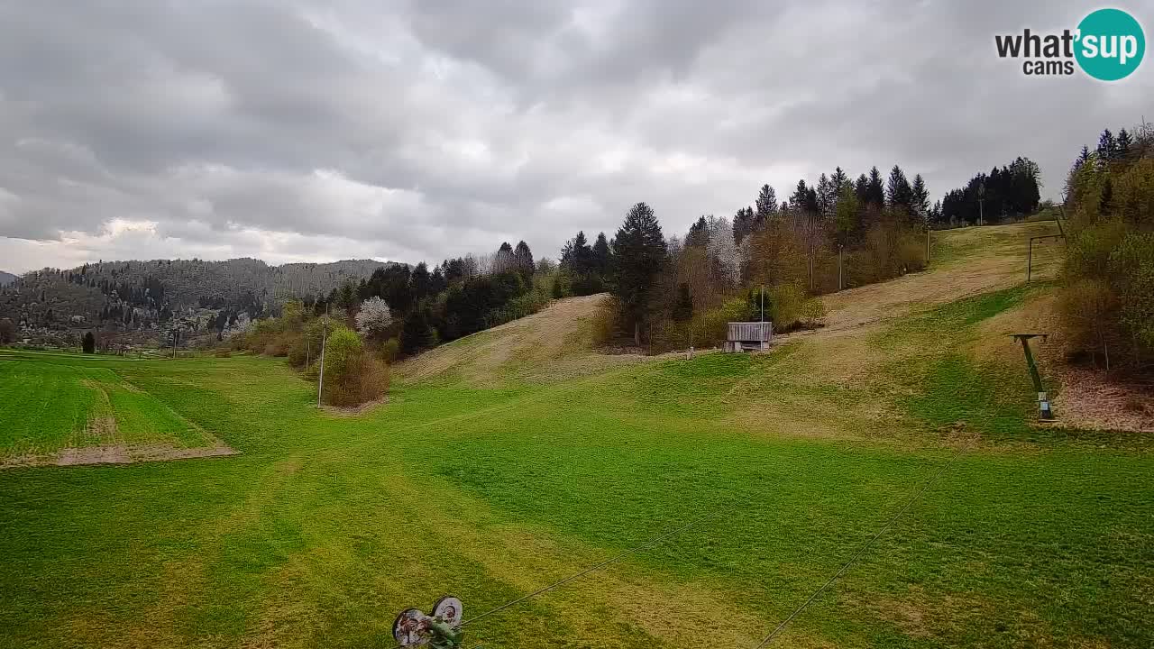 Cámara web Smučišče Senožeta – Estación de esquí en Srednja Vas cerca de Bohinj