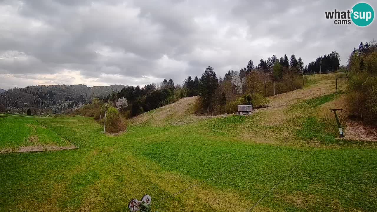 Cámara web Smučišče Senožeta – Estación de esquí en Srednja Vas cerca de Bohinj
