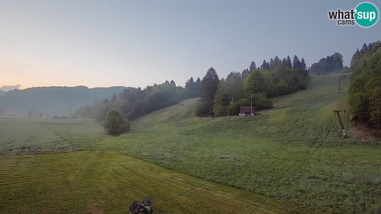 Webcam Smučišče Senožeta – Station de ski à Srednja Vas près de Bohinj