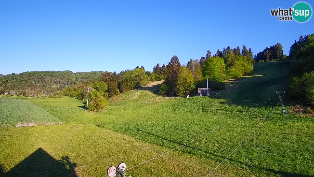 Cámara web Smučišče Senožeta – Estación de esquí en Srednja Vas cerca de Bohinj