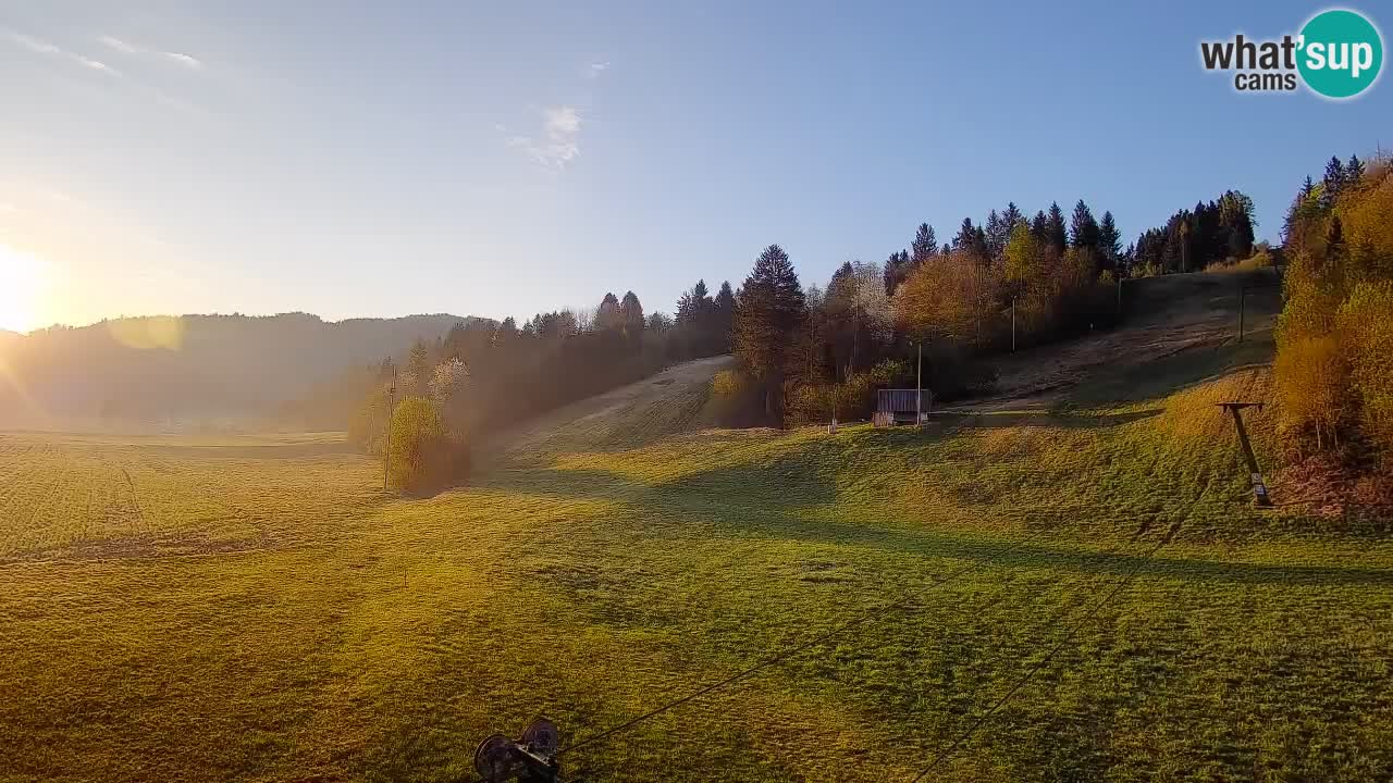 Webcam Smučišče Senožeta – Station de ski à Srednja Vas près de Bohinj