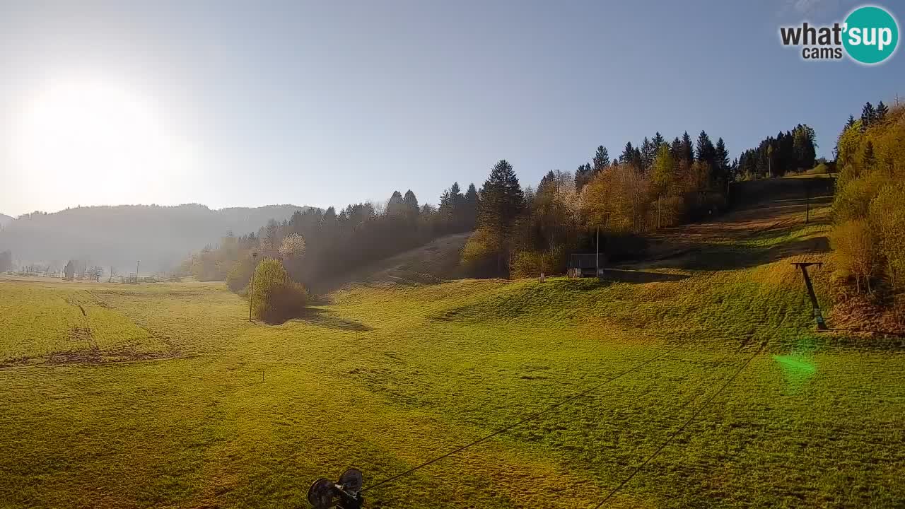 Webcam Smučišče Senožeta – Station de ski à Srednja Vas près de Bohinj