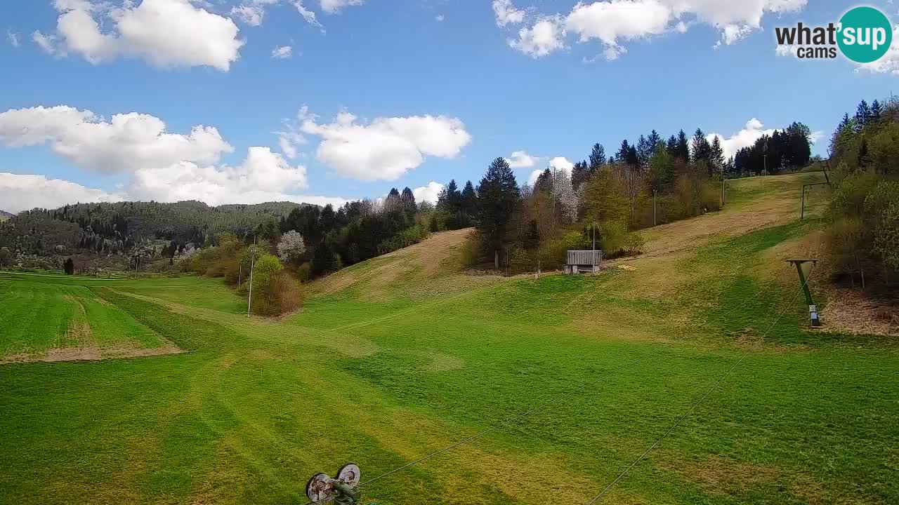 Cámara web Smučišče Senožeta – Estación de esquí en Srednja Vas cerca de Bohinj