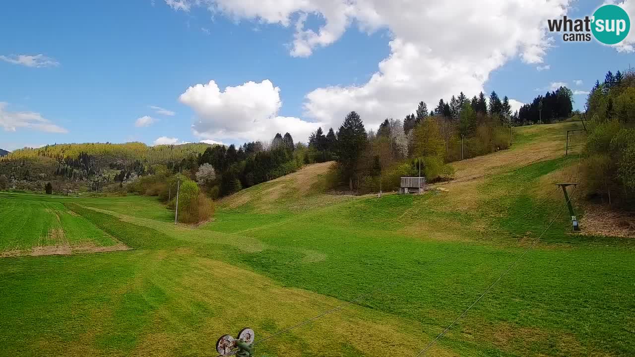 Webcam Smučišče Senožeta – Station de ski à Srednja Vas près de Bohinj