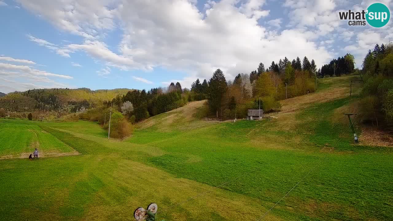 Cámara web Smučišče Senožeta – Estación de esquí en Srednja Vas cerca de Bohinj