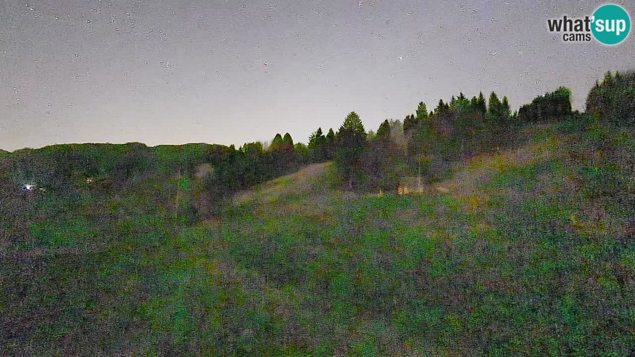 Webcam Smučišče Senožeta – Skigebiet in Srednja Vas bei Bohinj