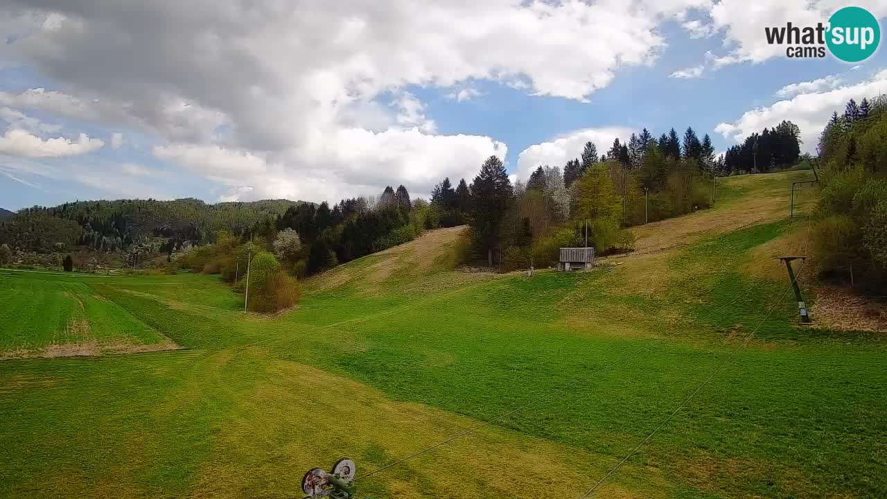 Webcam Smučišče Senožeta – Station de ski à Srednja Vas près de Bohinj