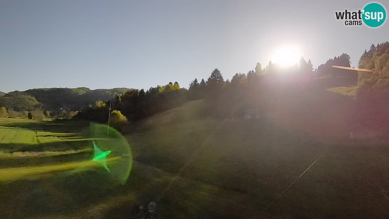 Webcam Smučišče Senožeta – Skigebiet in Srednja Vas bei Bohinj