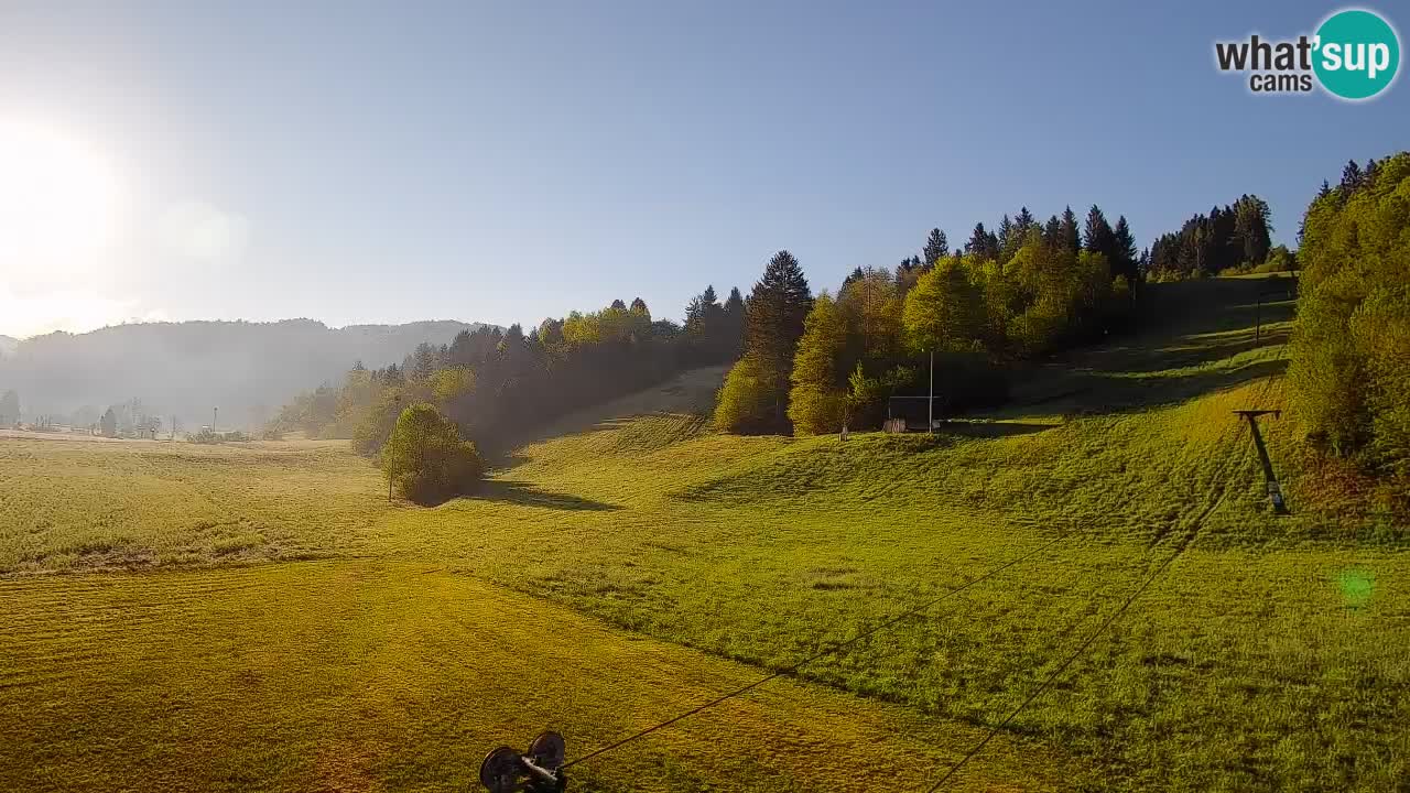 Webcam Smučišče Senožeta – Ski Resort Live View near Bohinj