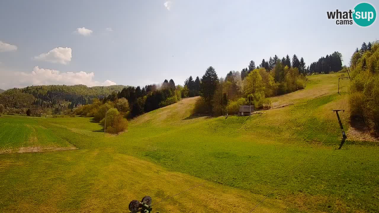 Webcam Smučišče Senožeta – Skigebiet in Srednja Vas bei Bohinj