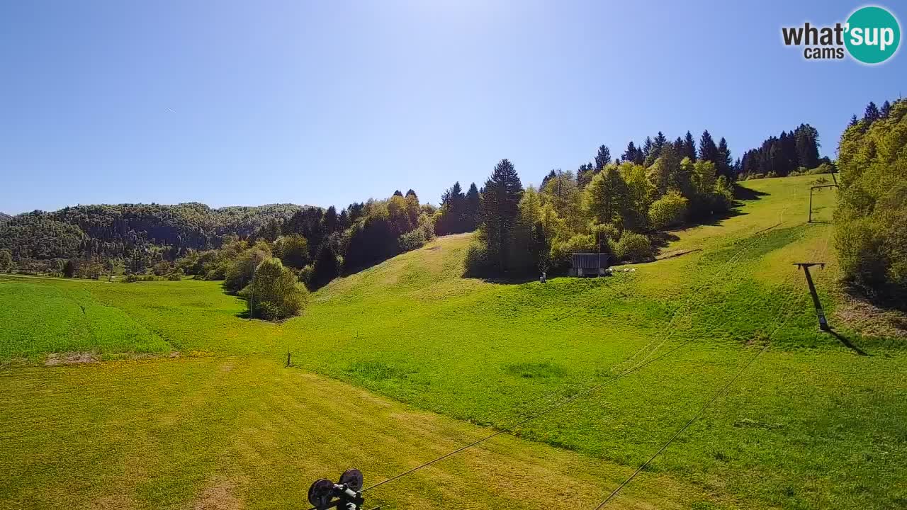 Cámara web Smučišče Senožeta – Estación de esquí en Srednja Vas cerca de Bohinj