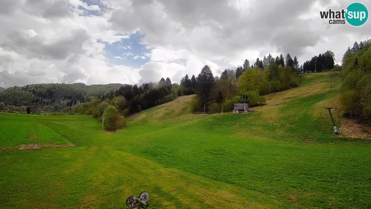 Cámara web Smučišče Senožeta – Estación de esquí en Srednja Vas cerca de Bohinj