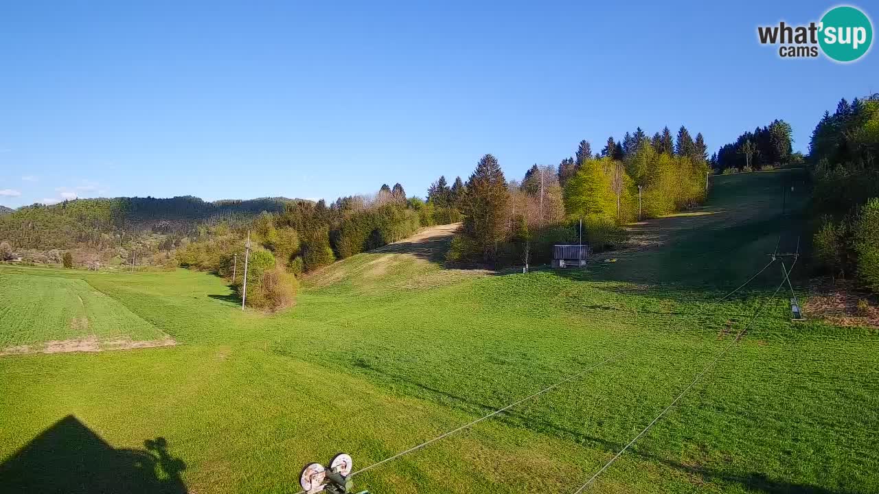 Cámara web Smučišče Senožeta – Estación de esquí en Srednja Vas cerca de Bohinj