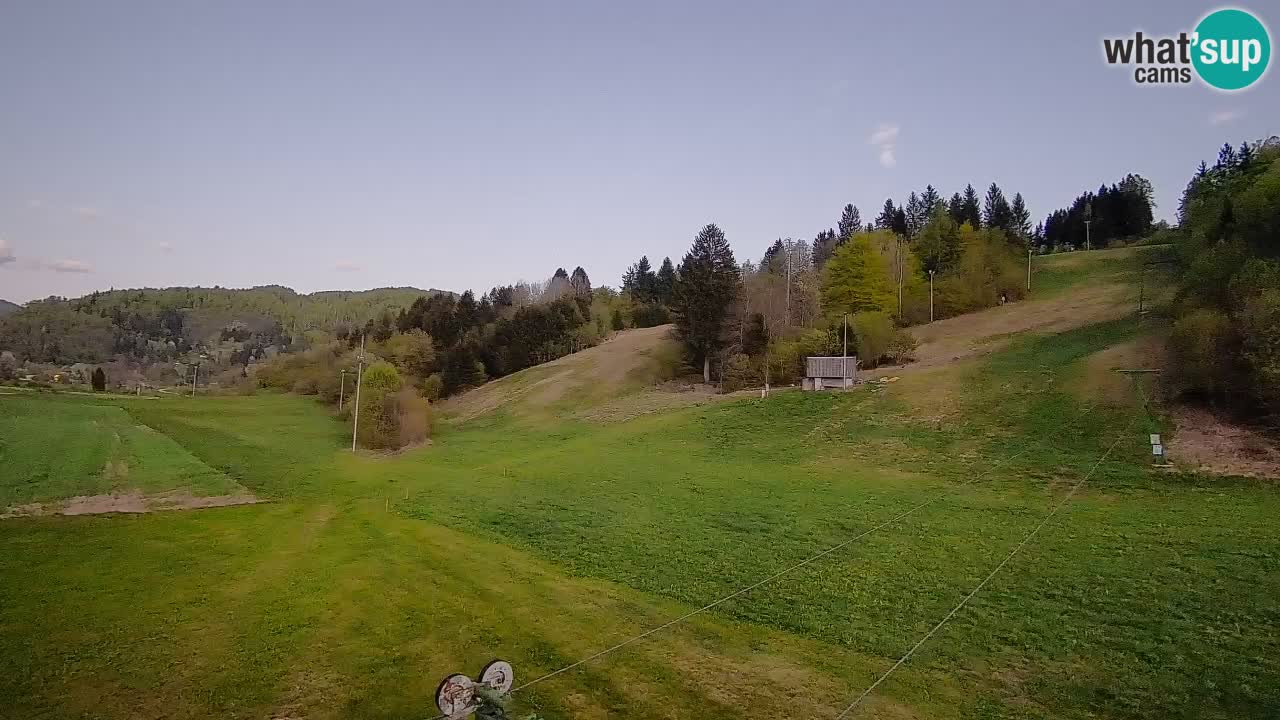 Webcam Smučišče Senožeta – Skigebiet in Srednja Vas bei Bohinj